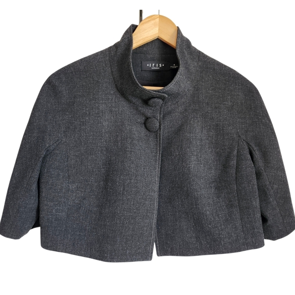 Iris Setlakwe Cropped Gray Jacket Size 4